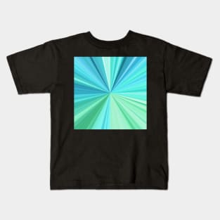 Burst of Blue and Green Kids T-Shirt